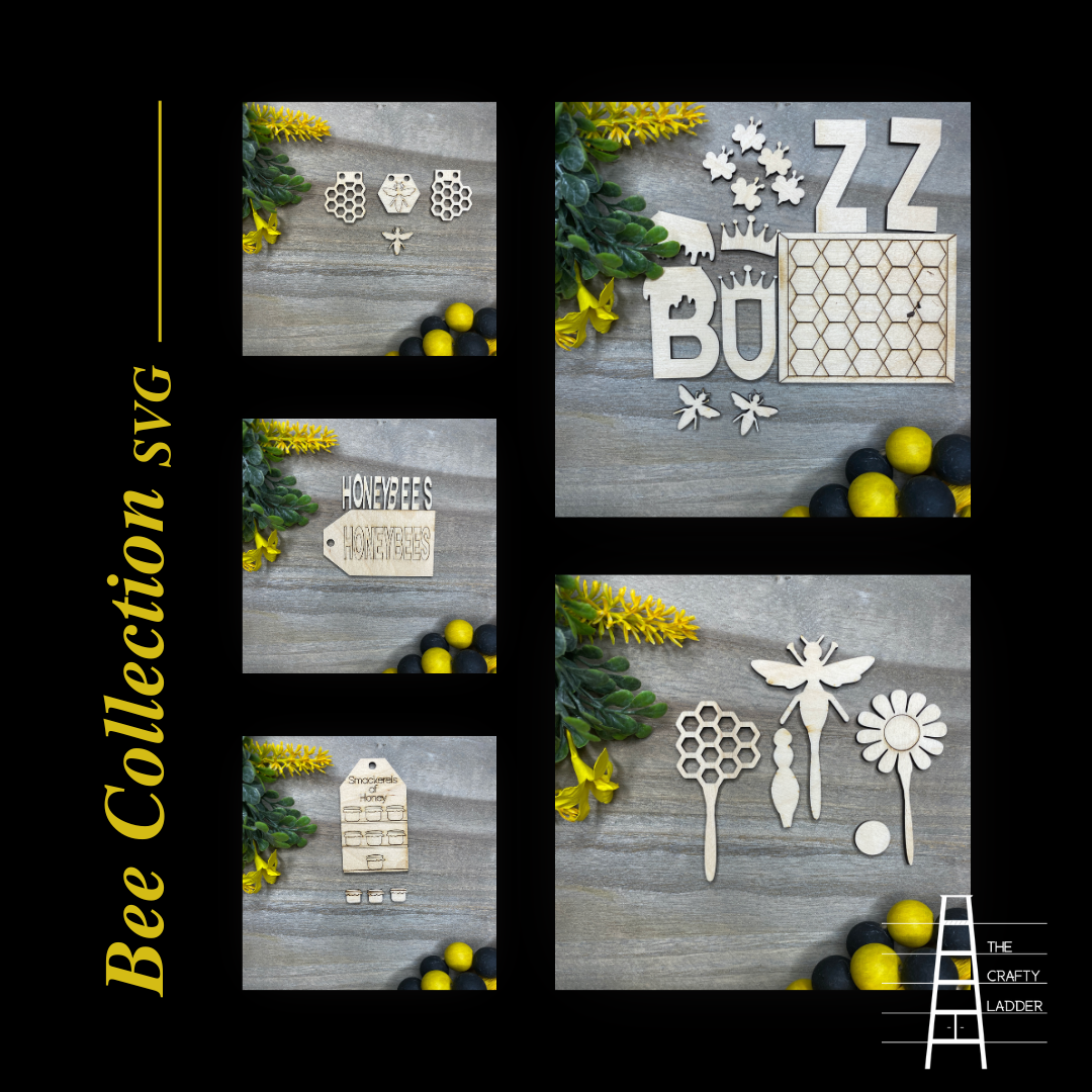 Bee Collection for Apothecary Cabinet SVG Digital File