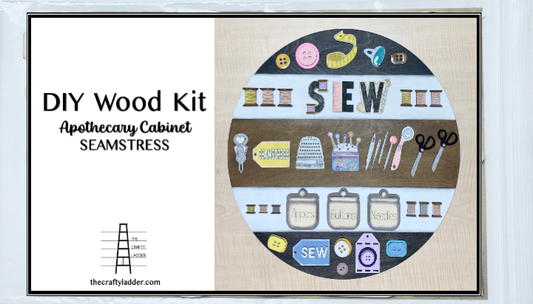 DIY KIT Seamstress Collection for Apothecary Cabinet