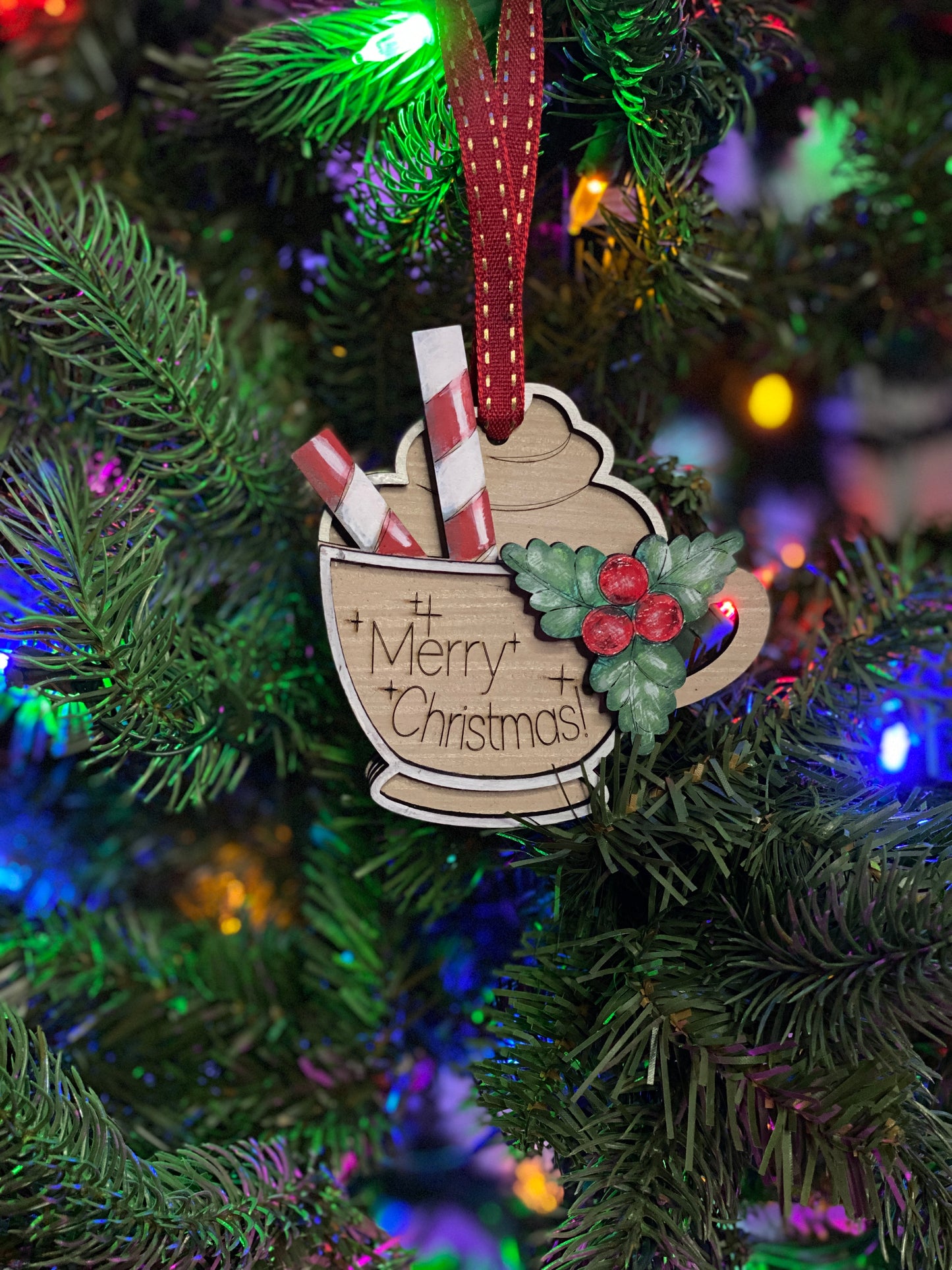 Cup of Merry Christmas Ornament