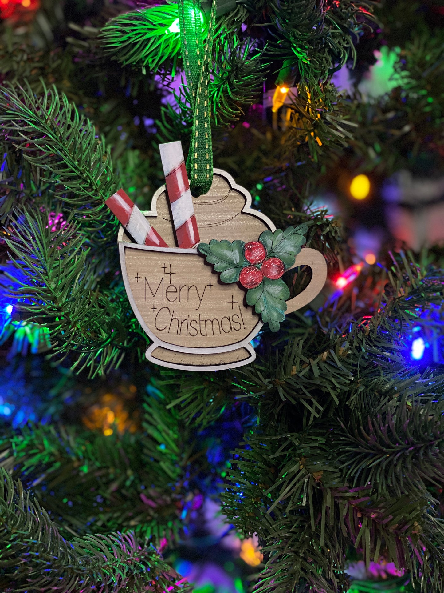 Cup of Merry Christmas Ornament