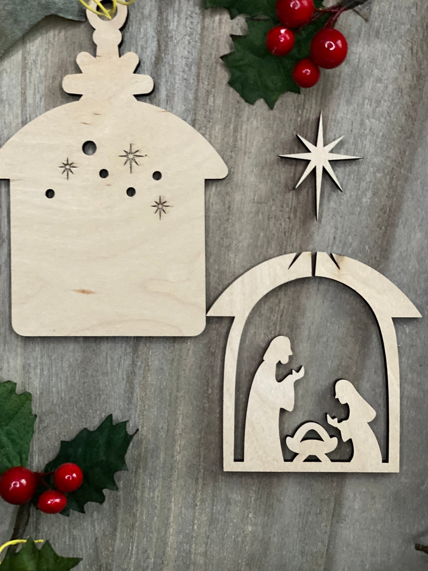 Christmas Nativity Ornament SVG Digital File