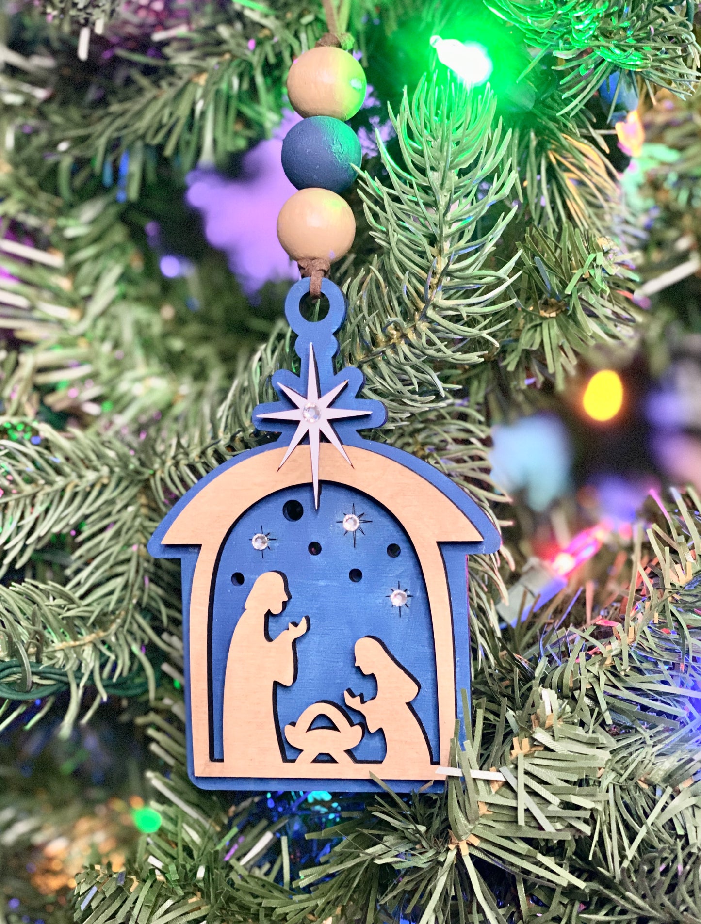 Christmas Nativity Ornament SVG Digital File