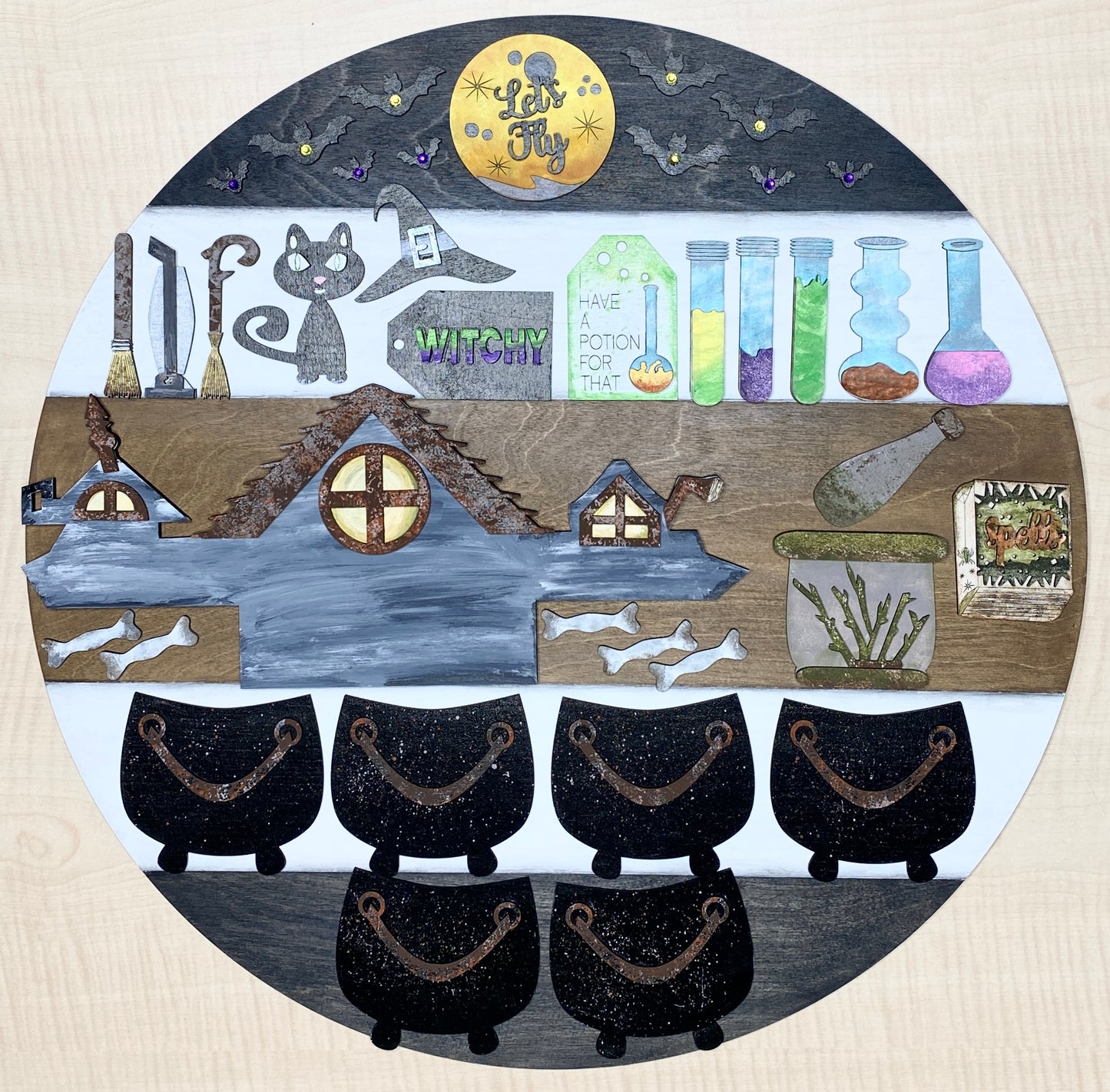 DIY Kit Halloween Witch Set for Apothecary Cabinet