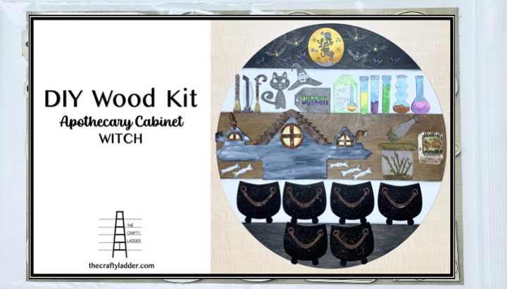 DIY Kit Halloween Witch Set for Apothecary Cabinet