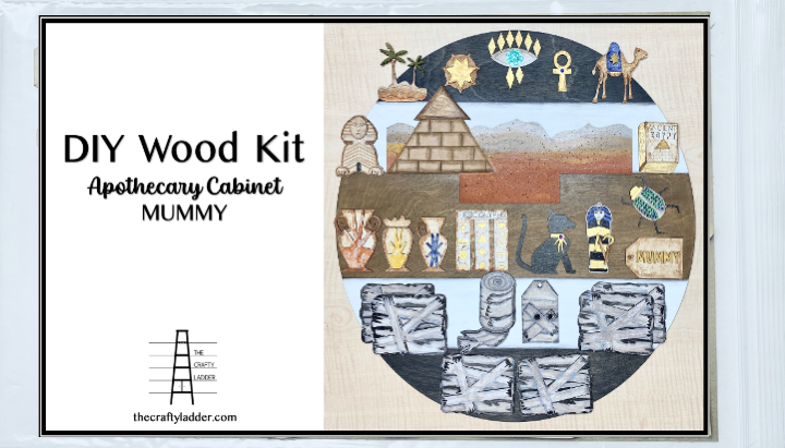 DIY Kit Halloween Mummy Set for Apothecary Cabinet