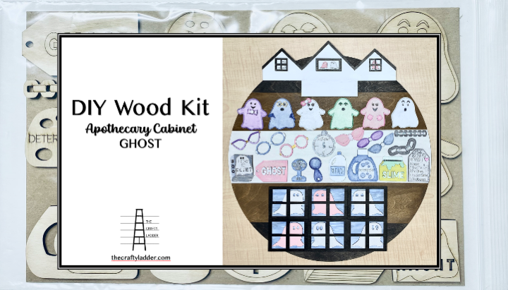 DIY Kit Halloween Ghost Set for Apothecary Cabinet